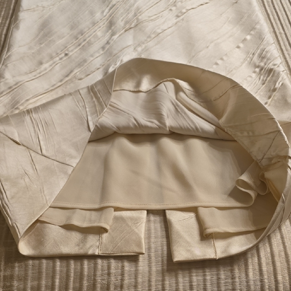 Sportmax Elegant Textured Beige Pencil Skirt - Picture 9 of 16